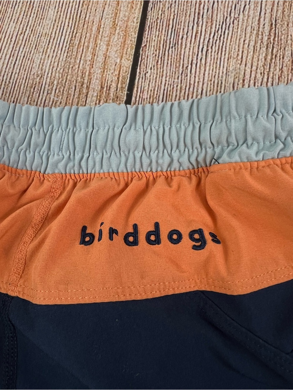 Mens BIRDDOGS Boom Shorts Athletic Lined Shorts 7" Blue Orange Size Medium - Picture 4 of 6